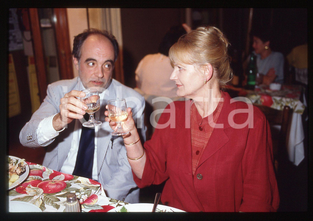 35mm vintage slide* 1995ca ROMA Manuel DE SICA al ristorante Il Melarancio (16)