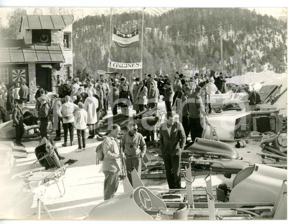 1959 SANKT MORITZ Campionati mondiali BOB - Veduta del campo di gara *Foto 18x13