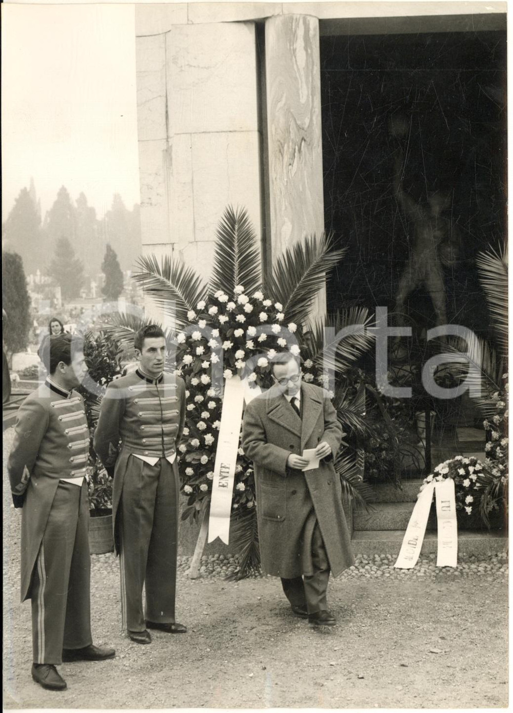 1956 BERGAMO 25° Anniversario morte Enrico RASTELLI - La cerimonia *Foto