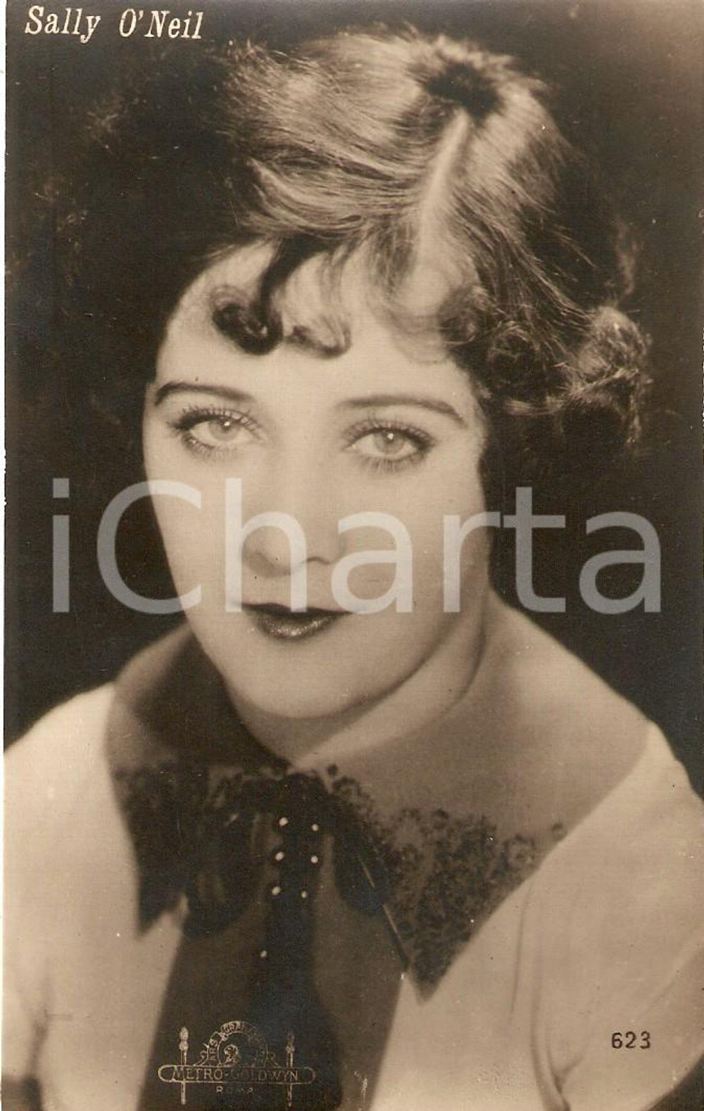 Cartolina originale da collezione 1925 ca CINEMA Actress Sally O'NEIL Portrait Cartolina FP NV 1