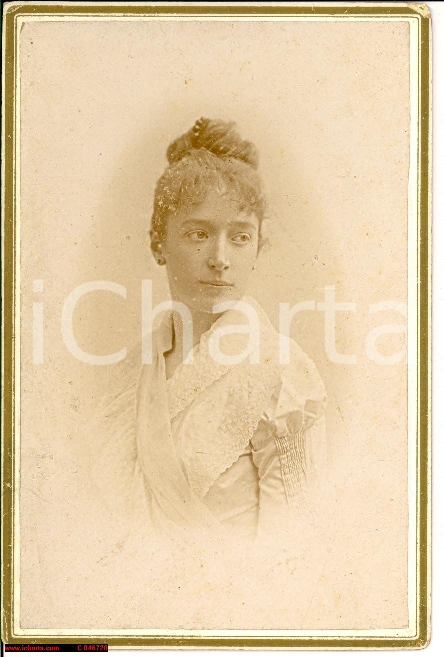 Fotografia d epoca originale 1890 TORINO Ritratto Alessandra CANTONO DI CEVA DURAZZO 1