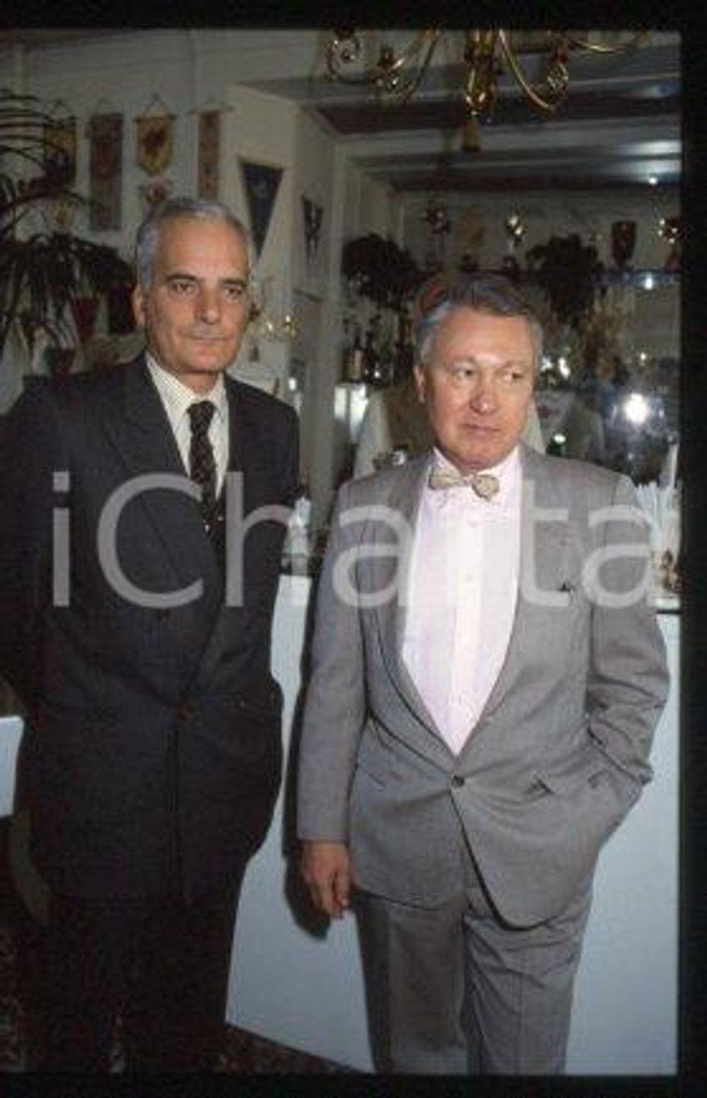 35mm vintage slide* 1985 ca MILAN ITALY Ruggero SAVINIO Thomas MESSER (25)