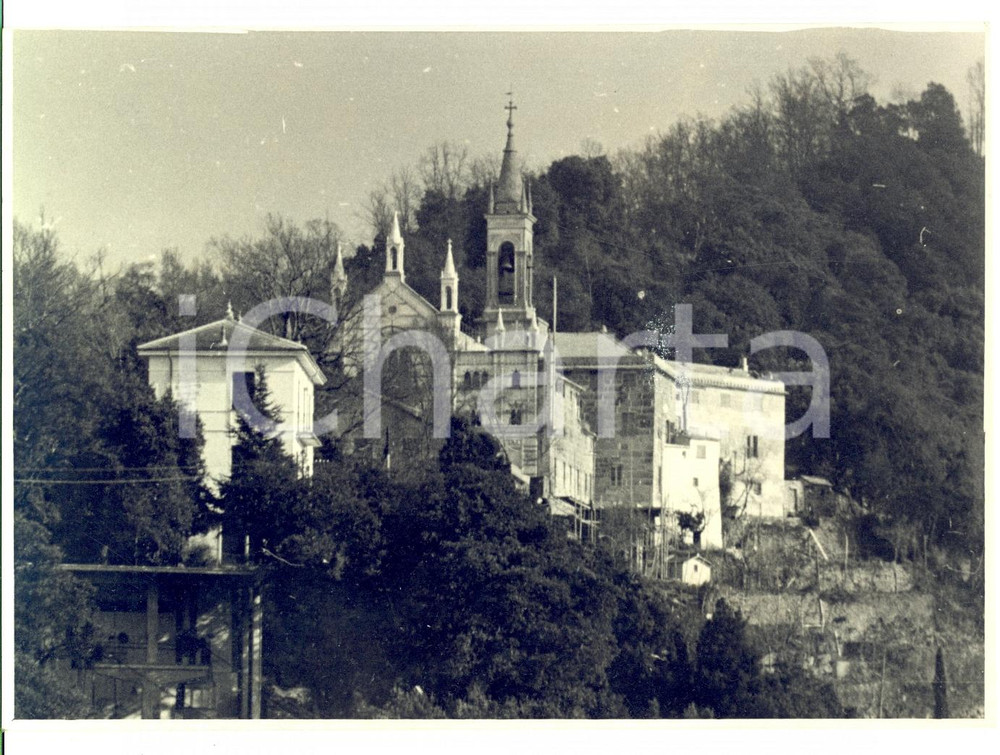 Fotografia d epoca originale 1935 RAPALLO GE Veduta del Santuario di MONTALLEGRO Foto Duilio BINELLI 1