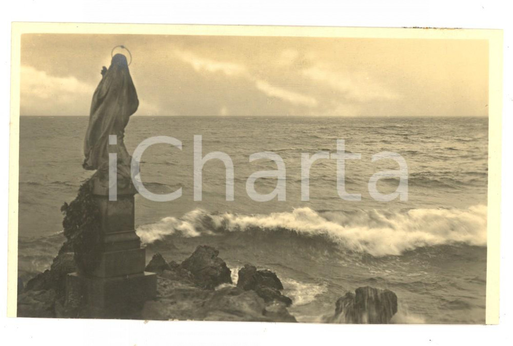 Fotografia d epoca originale 1923 ABBAZIA / OPATIJA ISTRIA La Madonna del mare Foto VINTAGE 14x9 cm 1