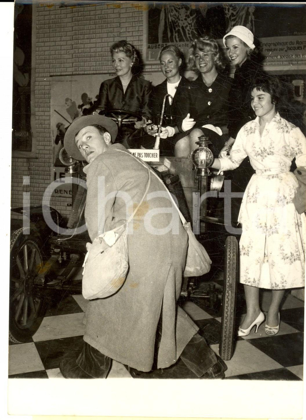 1957 PARIS Inauguration Salon du Cinéma - Fernand RAYNAUD Michèle MORGAN Photo