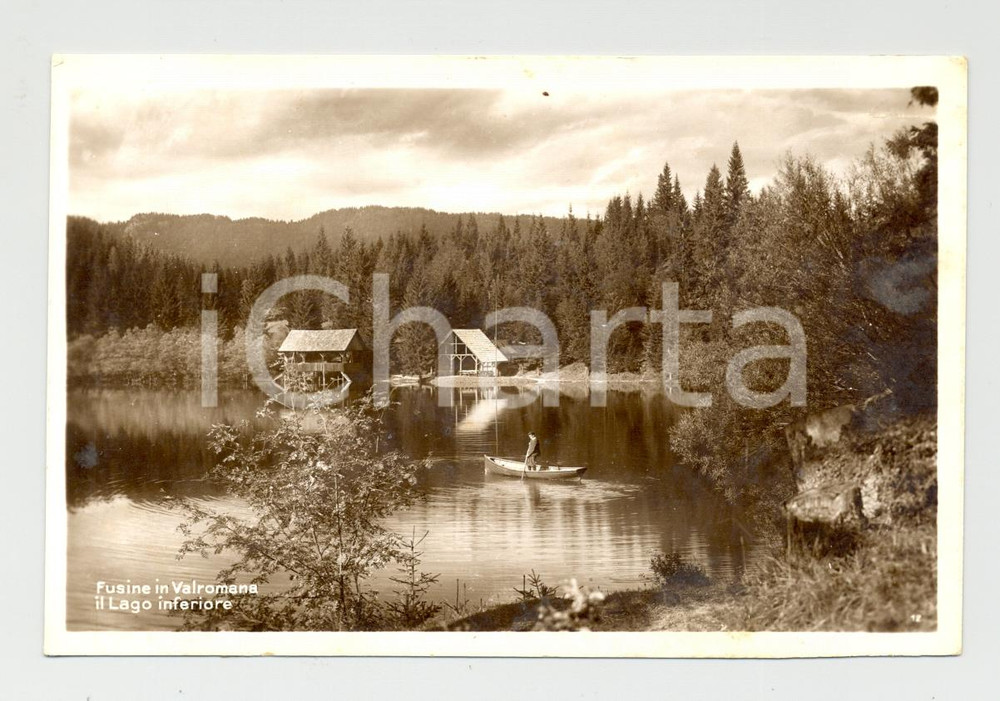 Cartolina originale da collezione TARVISIO anni  30, loc. Fusine Valromana Cartolina postale 1