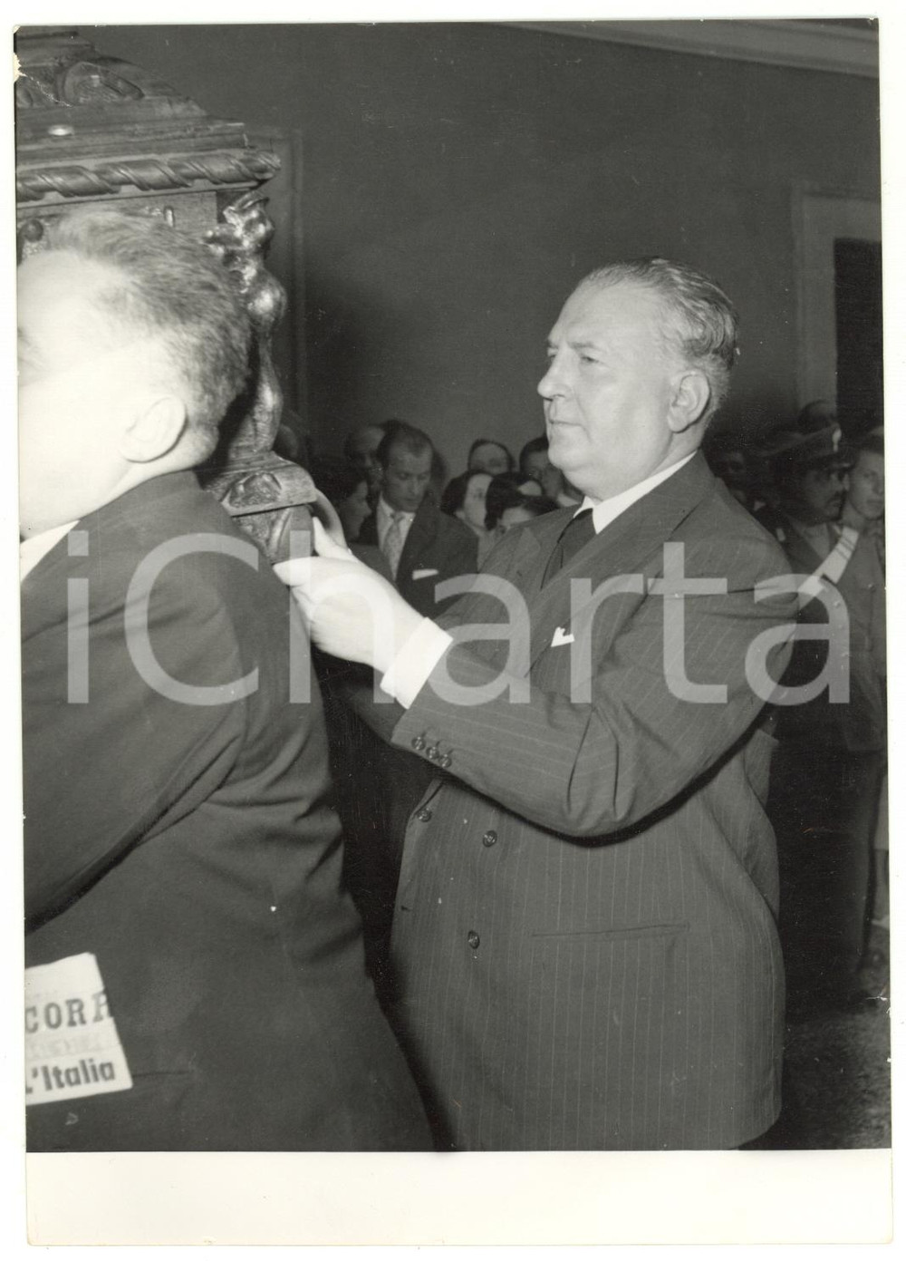 1954 BORGO VALSUGANA Funerali di Alcide DE GASPERI - Randolfo PACCIARDI *Foto