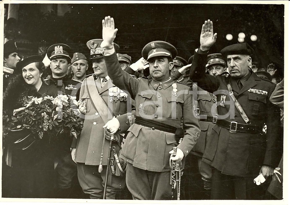 Fotografia d'epoca originale 1935 ca ROMA Il generale Francisco GARCIA ESCAMEZ Foto 1