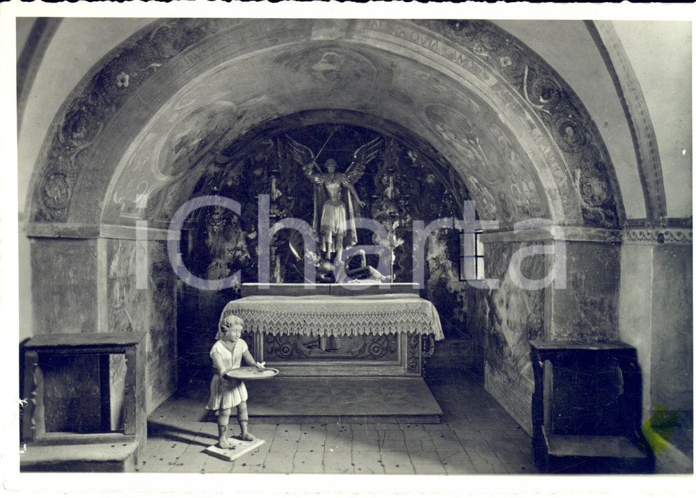 Fotografia d'epoca originale 1951 PREPOTTO Santuario di CASTELMONTE - Cripta SAN MICHELE *Fotografia 1