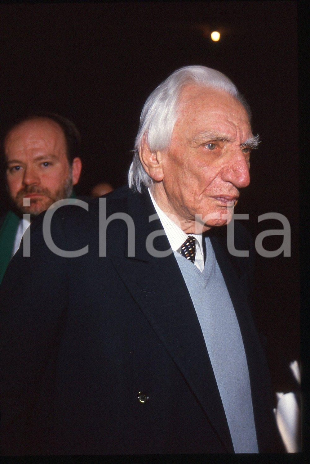35mm vintage slide* 1985ca MILANO Cesare MUSATTI al Piccolo Teatro (4)
