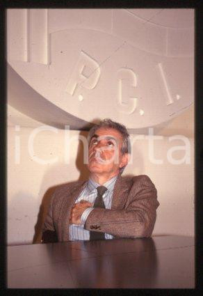 Mario TRONTI - ITALY Portrait of member of the PCI 1989ca *35mm vintage slide 11