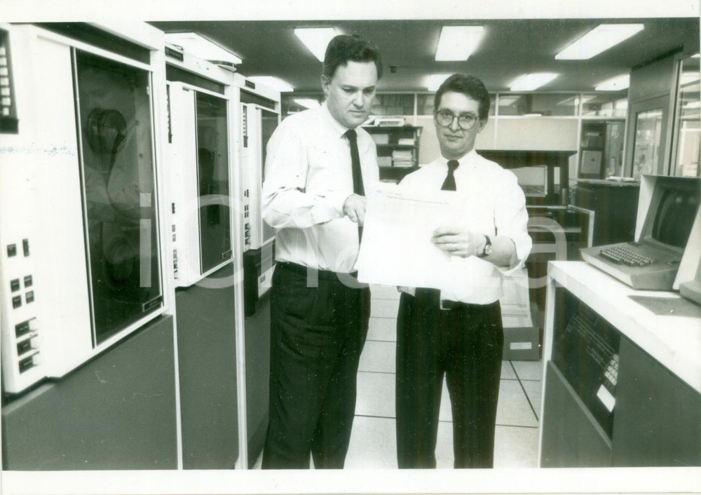 Fotografia d epoca originale 1991 MULHOUSE F Direttori commerciali SociÃ©tÃ© AXYS Fotografia 1