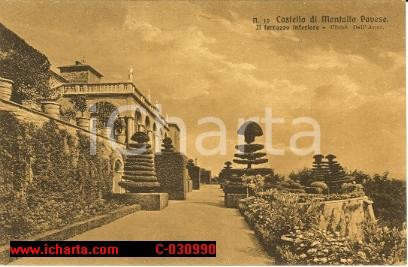 Cartolina originale da collezione 1930 ca MONTALTO PAVESE PV Cortile d onore del Castello Cartolina 2 1
