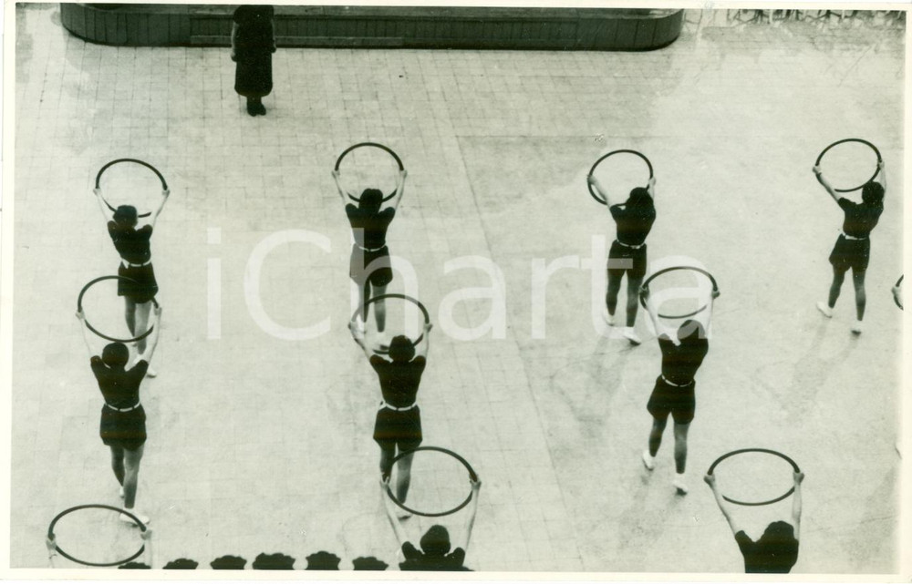Fotografia d epoca originale 1938 ABBAZIA / OPATIJA CROAZIA Concorso Ginnico Giovani Italiane FOTOGRAFIA 1