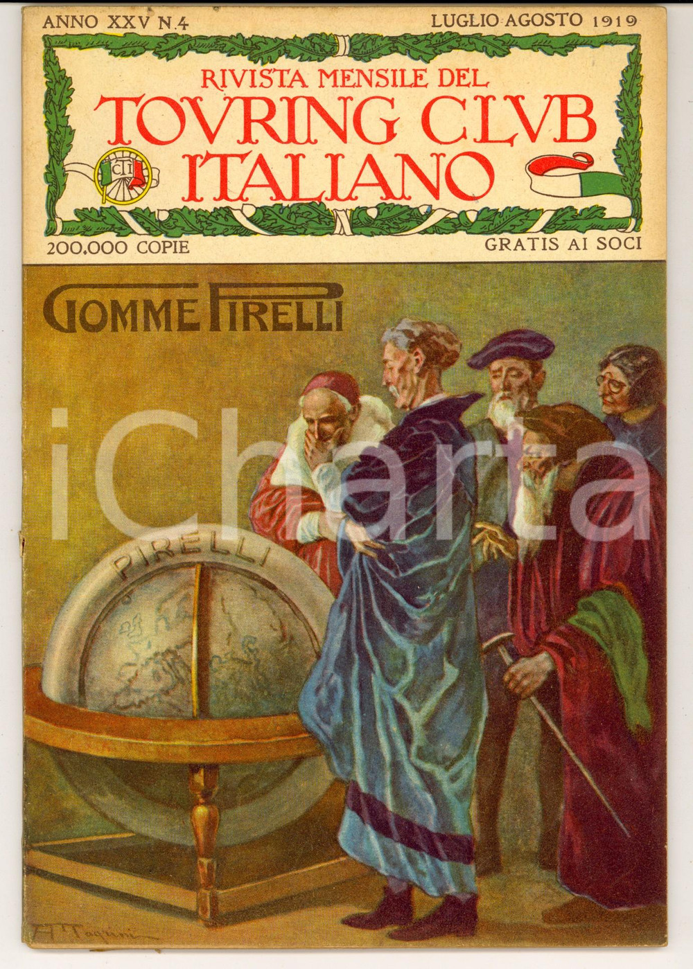 Giornale, rivista storica 1919 TOURING CLUB ITALIANO Escursione nella Venezia Tridentina *Anno XXV nÂ° 4 1