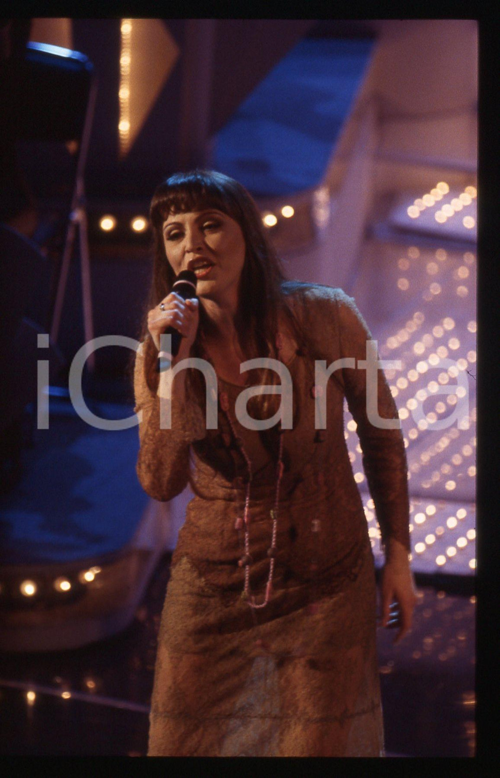 35mm vintage slide* 1997 FESTIVAL SANREMO - Alessandra DRUSIAN dei JALISSE (8)