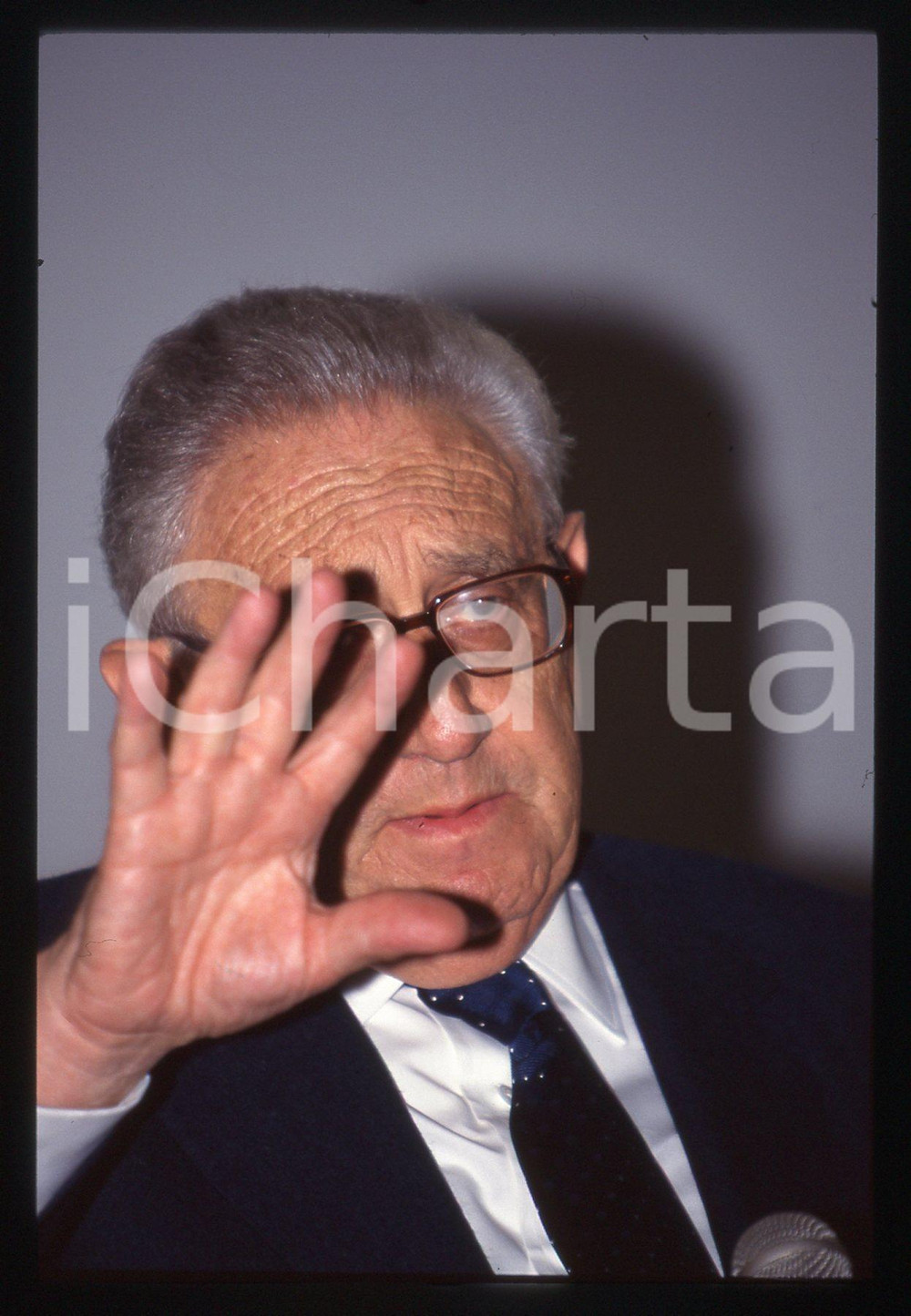Fotografia d epoca originale 35mm vintage slide 1995 ca ITALIA Henry KISSINGER  Ritratto del politico USA 4 1