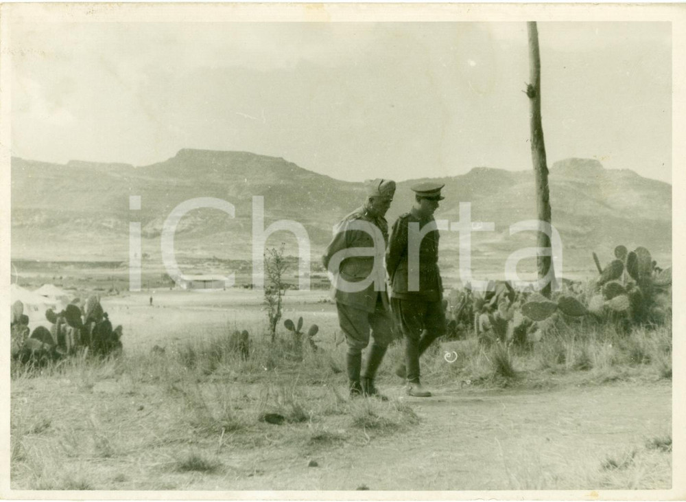 Fotografia d epoca originale 1935 ASMARA ERITREA Pietro BADOGLIO nuovo vicerÃ© d ETIOPIA Fotografia 1