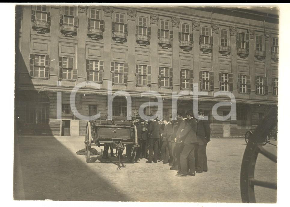 Fotografia d epoca originale 1903 TORINO Accademia Militare  Istruzione degli allievi ufficiali Foto 12x8 1