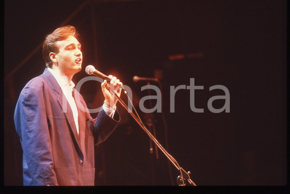 35mm vintage slide* 1990 ca ITALIA Antonio DECIMO Ritratto del cantante (10)