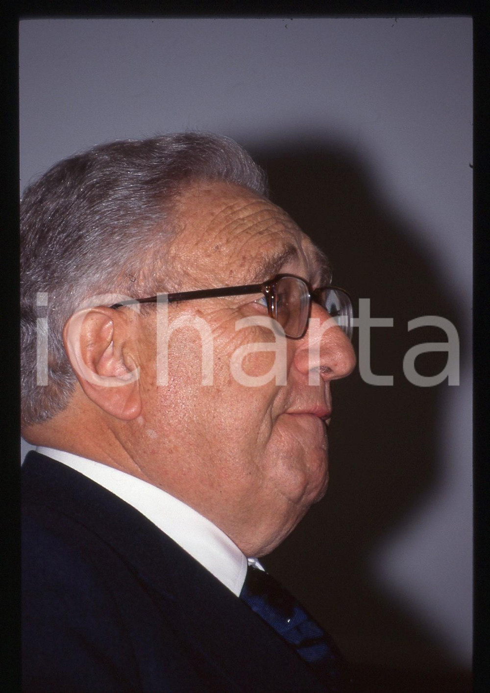 Fotografia d epoca originale 35mm vintage slide 1995 ca ITALIA Henry KISSINGER Ritratto del politico USA 38 1