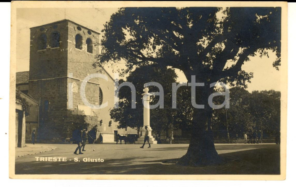 Cartolina originale da collezione 1929 TRIESTE San Giusto Cartolina a contessa Maria BOZZOLI NINNI FP VG 1