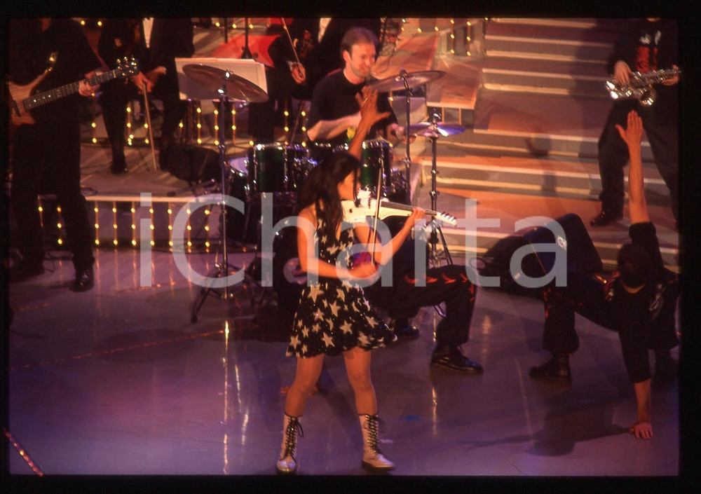 35mm vintage slide* 1996 FESTIVAL SANREMO - Vanessa MAE (16)
