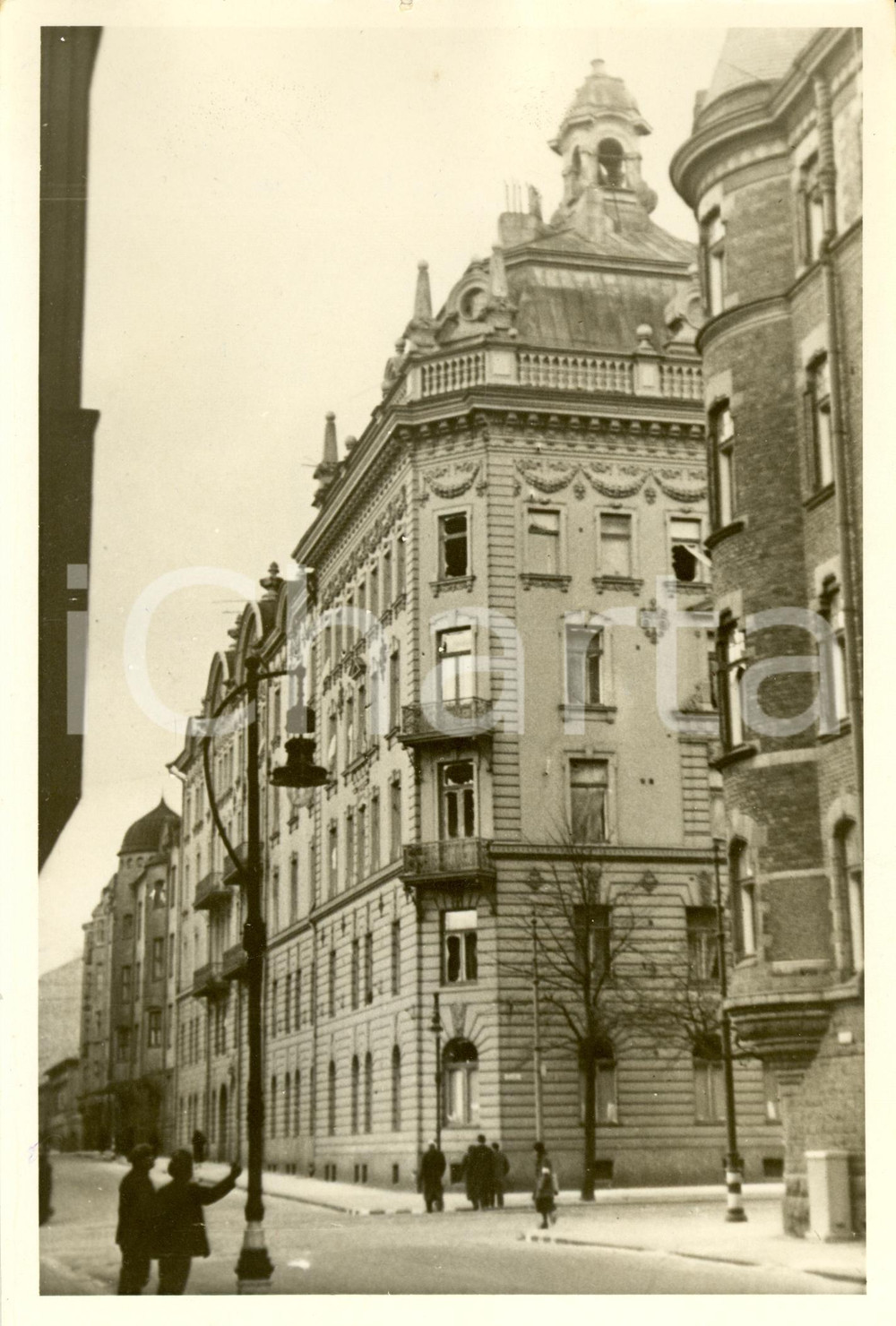 Fotografia d epoca originale 1940 ca HELSINKI Finlandia Legazione SOVIETICA danneggiata da bombe Foto 1
