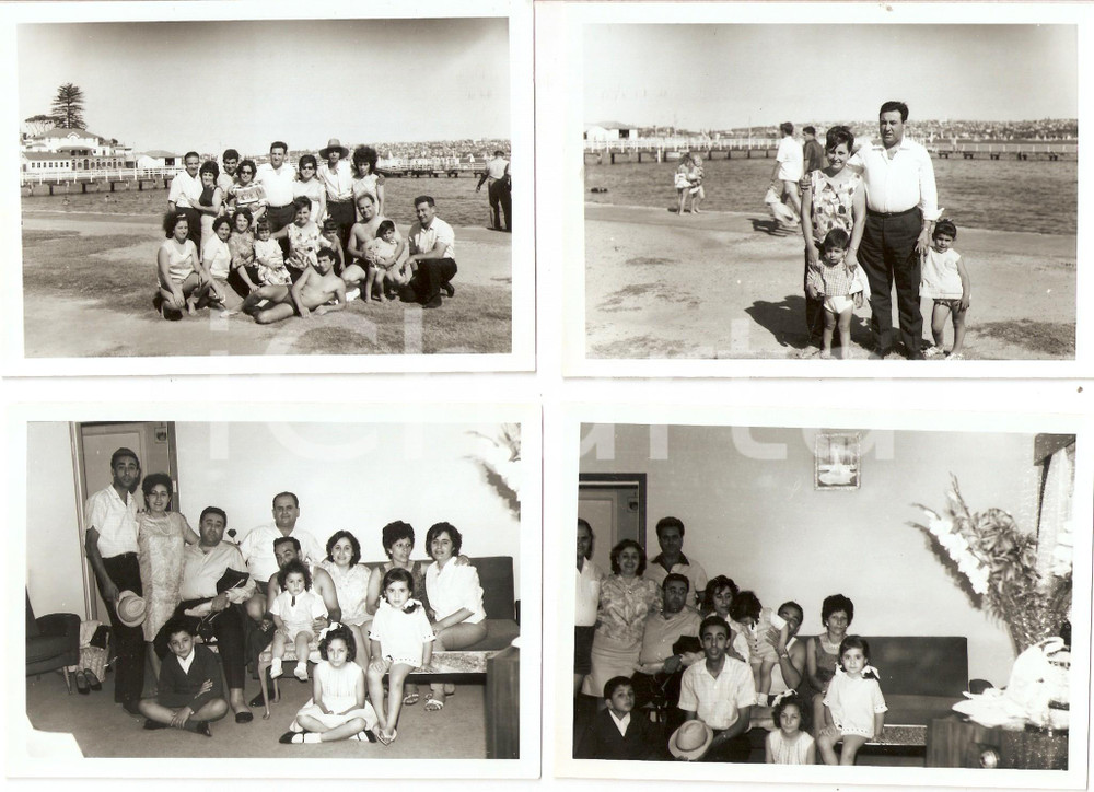 1965 ca USA Italoamericani Foto di famiglia VINTAGE *Lotto 4 Foto 12x9 cm