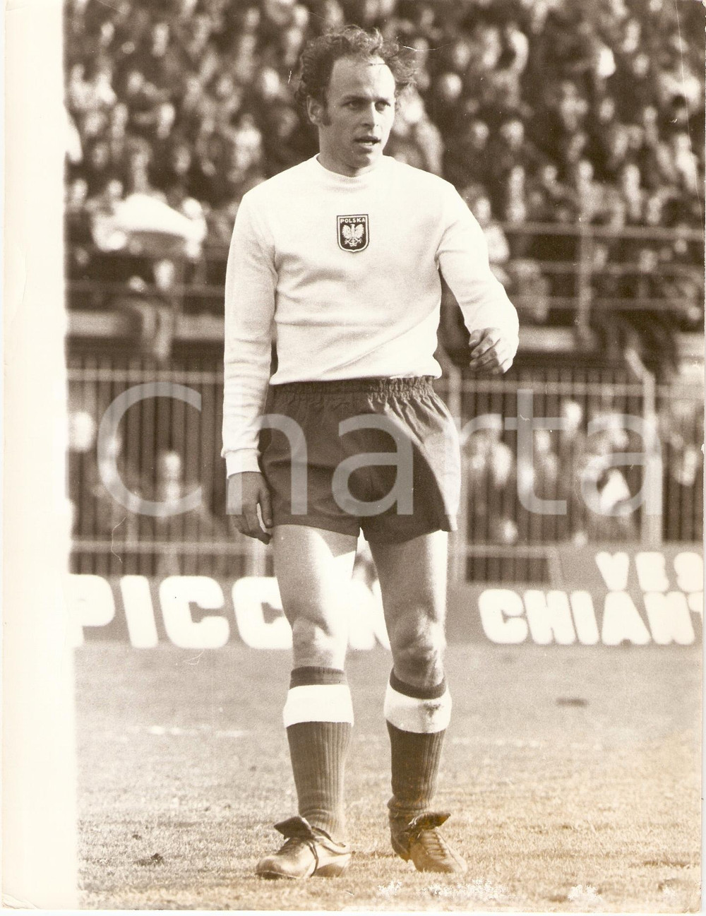 Fotografia d epoca originale 1978 POLONIA Calcio MONDIALI Grzegorz LATO durante partita POLSKA Foto 1