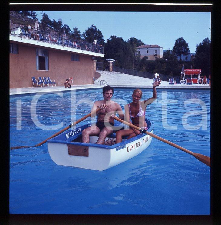 Fotografia d epoca originale 6X6cm NEGATIVO ORIGINALE  1970ca I VIANELLA Wilma GOICH Edoardo VIANELLO 45 1