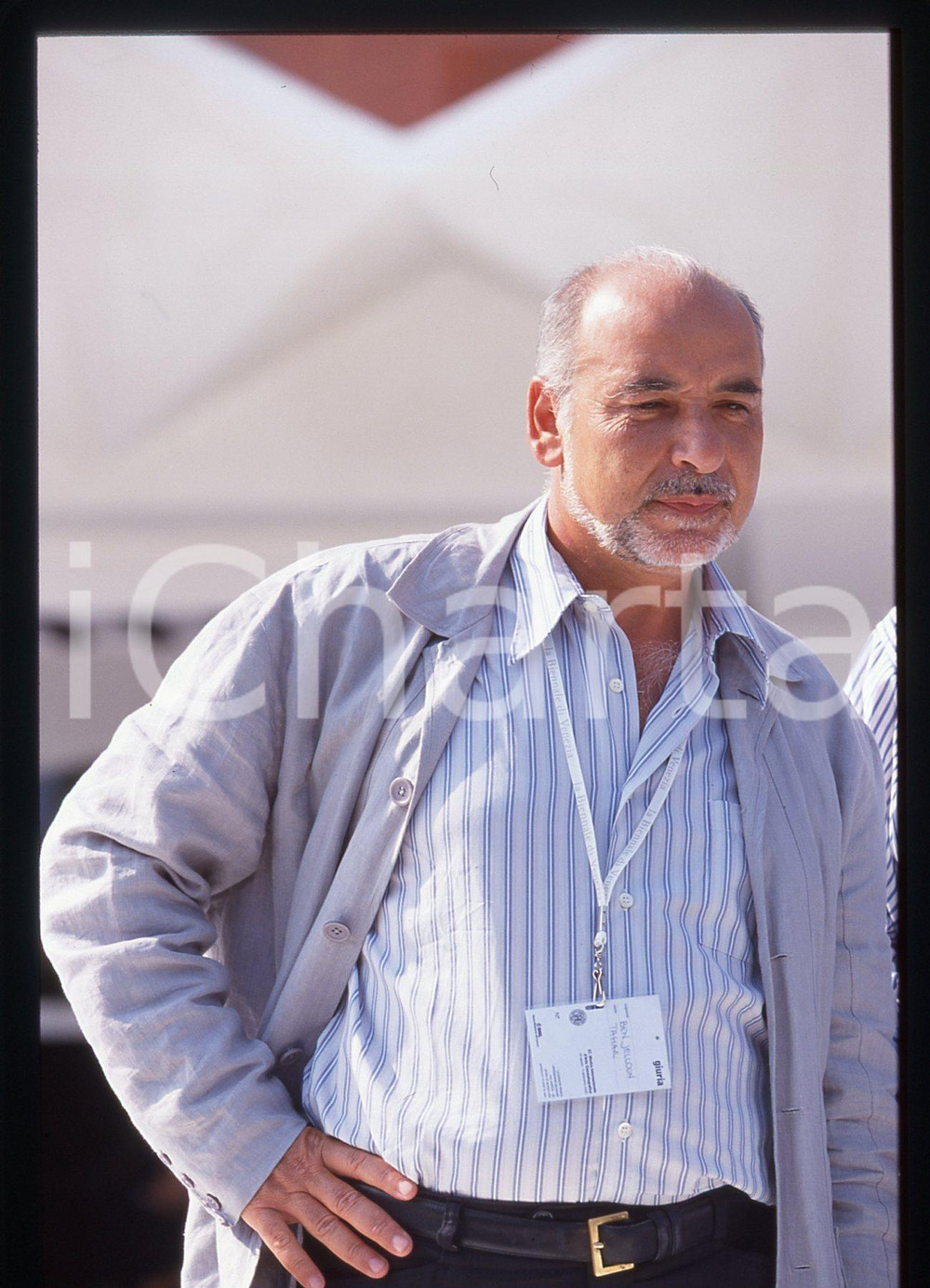 35mm vintage slide* 2000 VENEZIA Tahar BEN JELLOUN alla Mostra del Cinema (6)