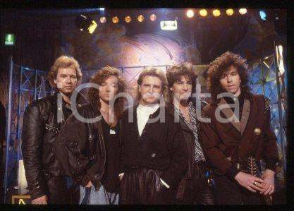 35mm vintage slide* 1987 ca ITALY Canadian rock band GLASS TIGER (1)