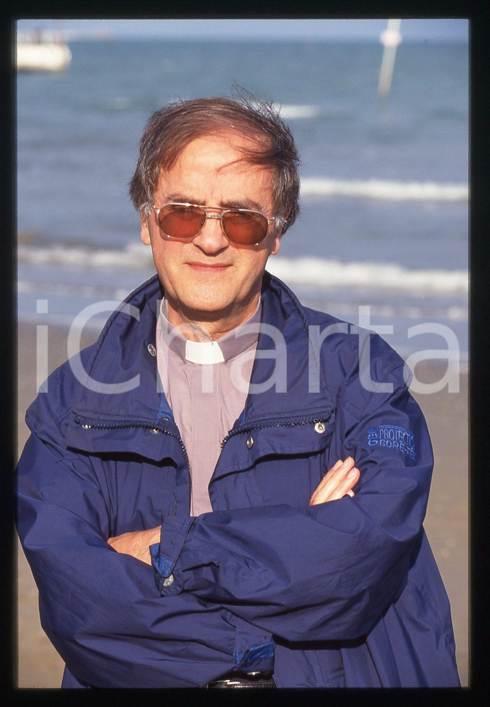 35mm vintage slide* 1990 ca FESTIVAL VENEZIA - don Luigi DI LIEGRO (18)