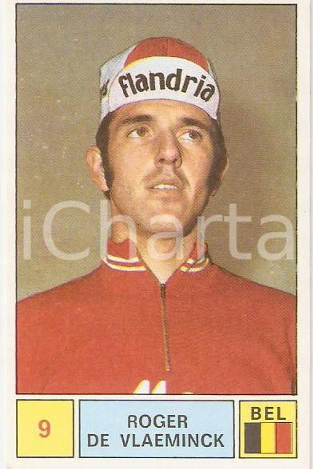 Oggetto da collezione cartaceo PANINI  SPRINT 1971 Figurina Roger DE VLAEMINCK n. 9 Ciclismo MARS FLANDRIA 1