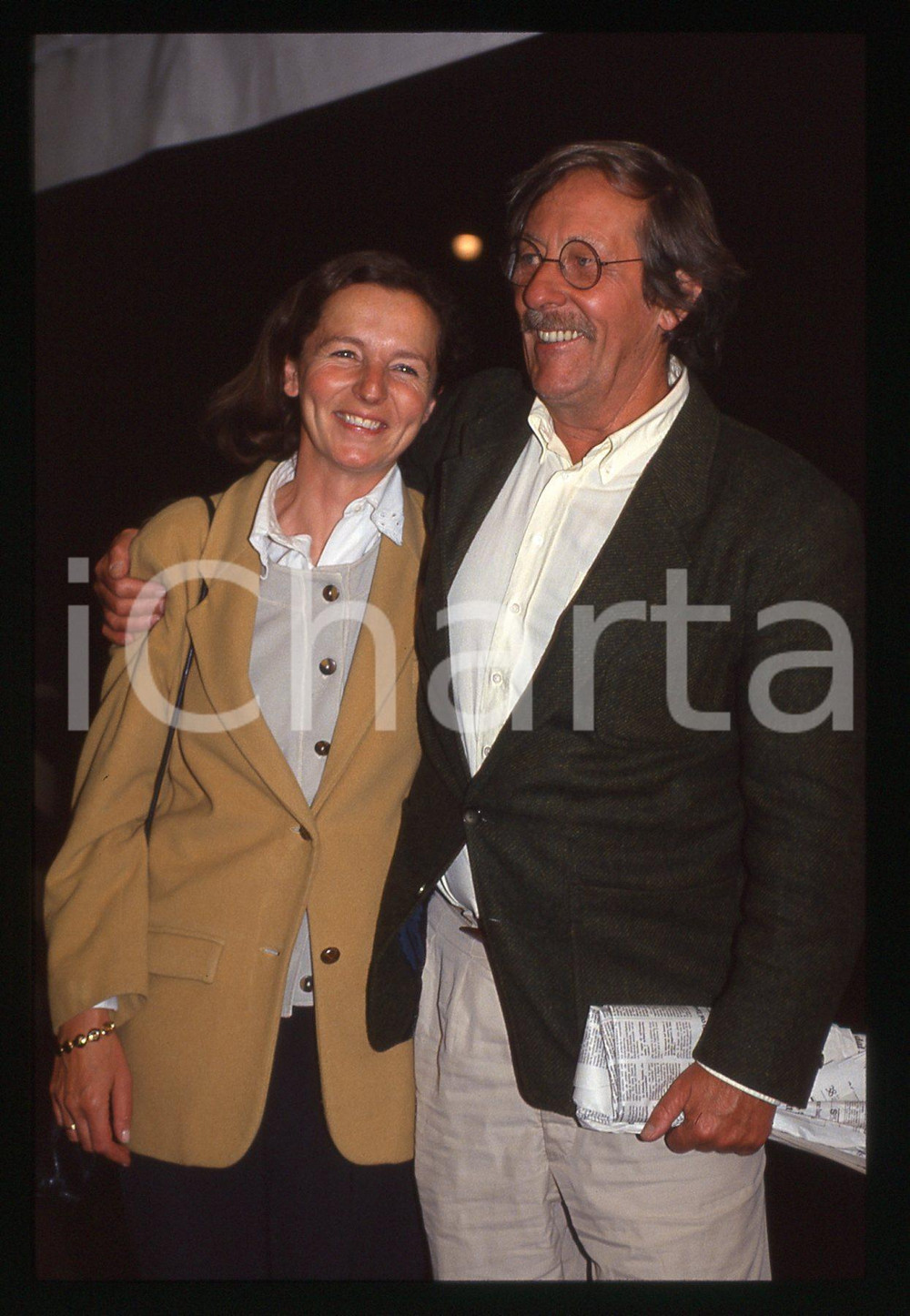 35mm vintage slide*1993 VENEZIA Jean ROCHEFORT Françoise VIDAL Mostra del Cinema