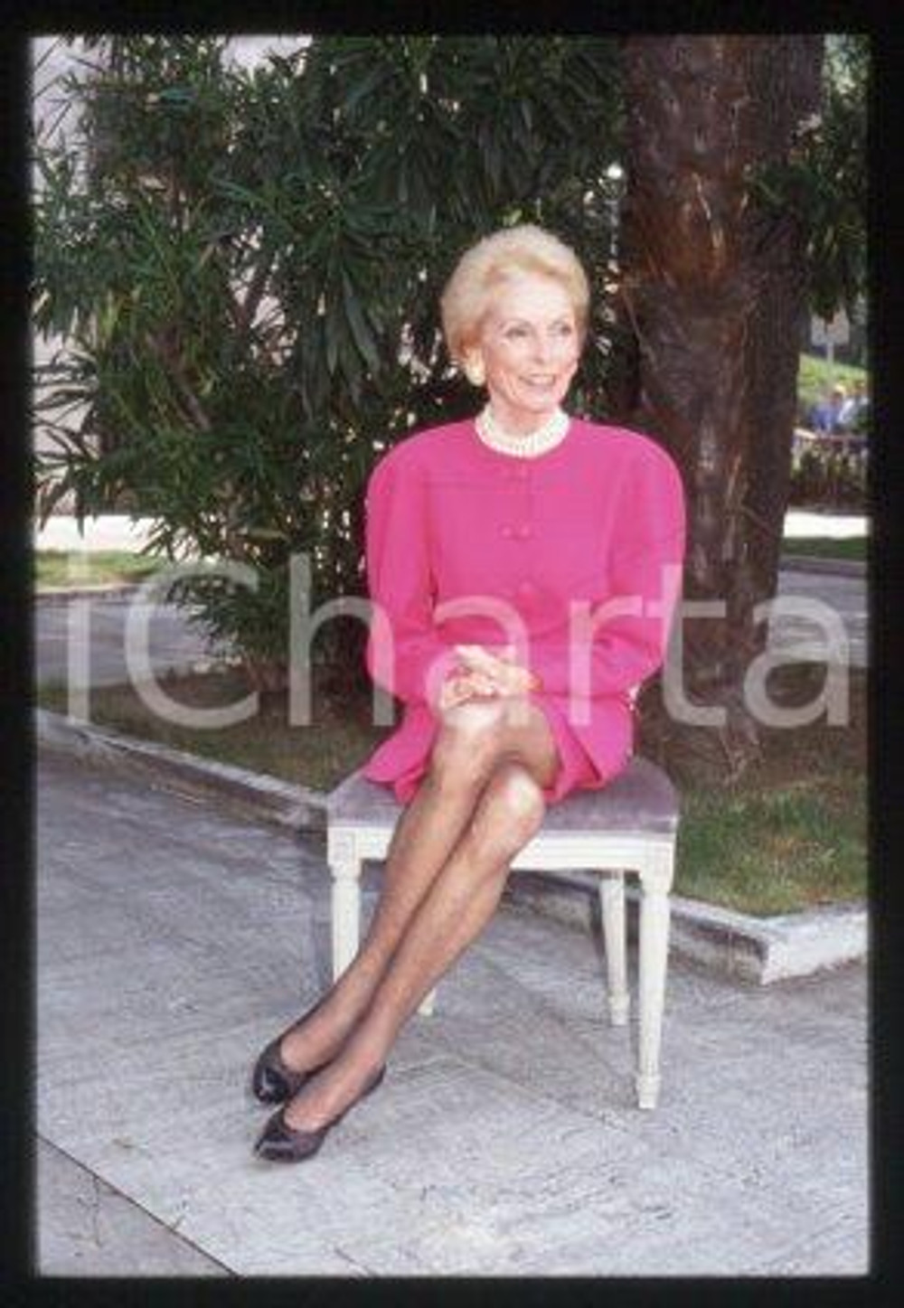 35mm vintage slide* 1992 CERNOBBIO VILLA ERBA American actress Janet LEIGH (18)