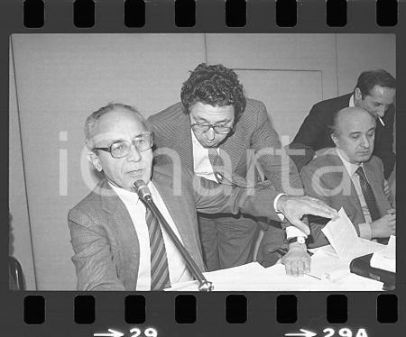 35mm NEGATIVO ORIGINALE*1984 PRE CONGRESSO DC Virginio ROGNONI Ciriaco DE MITA 1