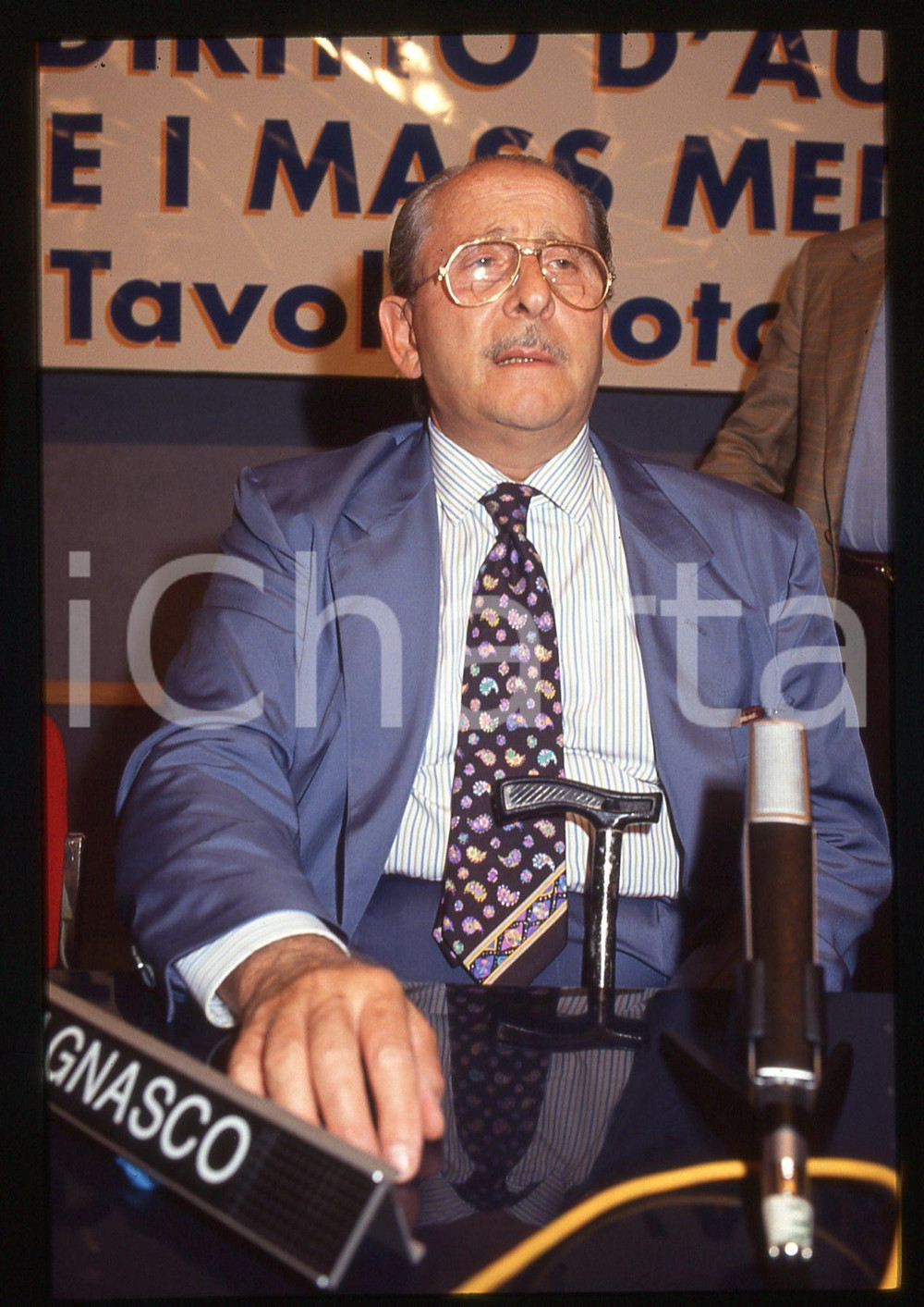 35mm vintage slide* 1992 SAINT VINCENT Domenico MODUGNO a tavola rotonda SNAC 3