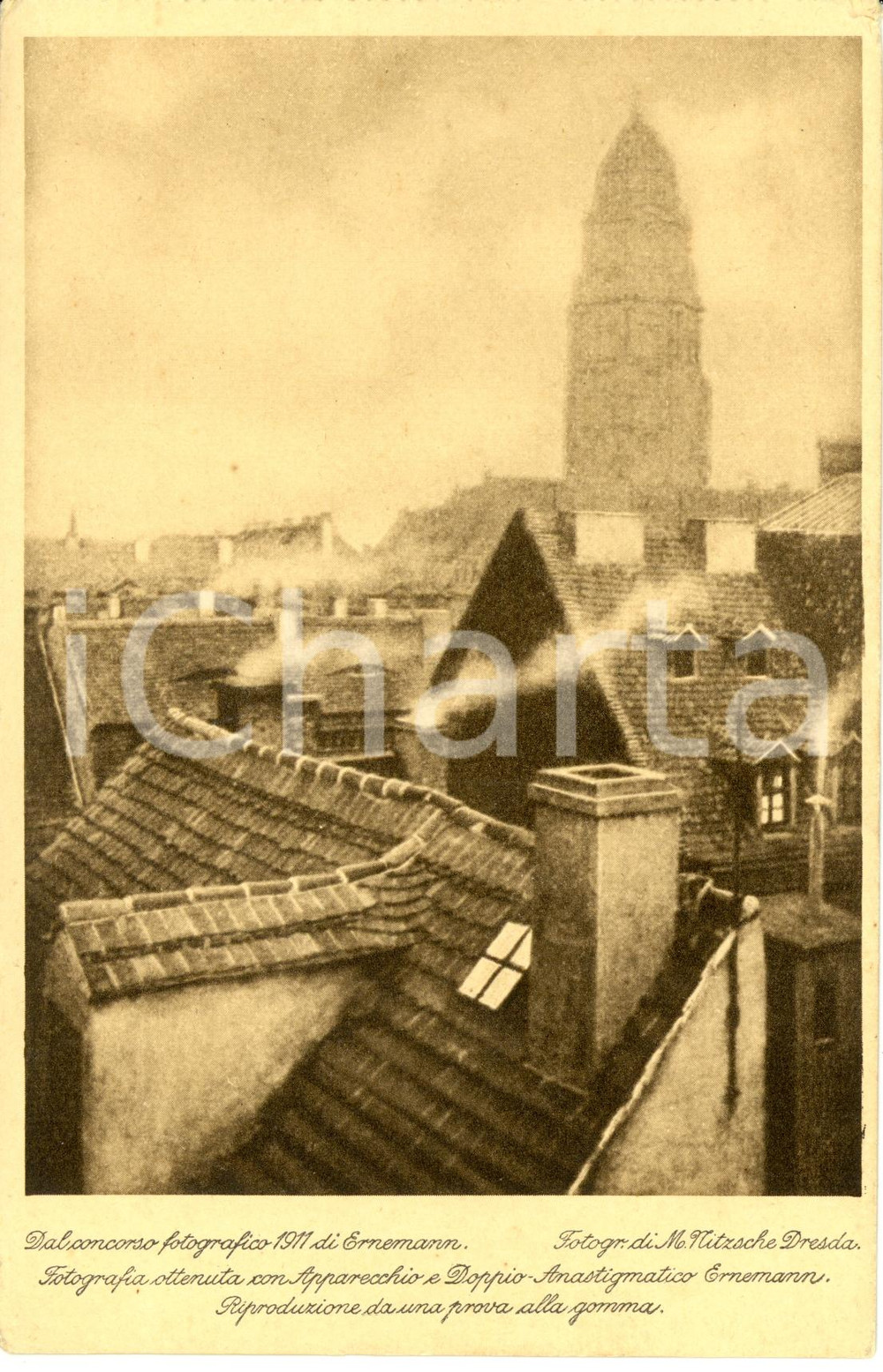Cartolina originale da collezione 1914 DRESDA H.ERNEMANN apparecchi fotografici Cartolina pubblicitaria FP NV 1