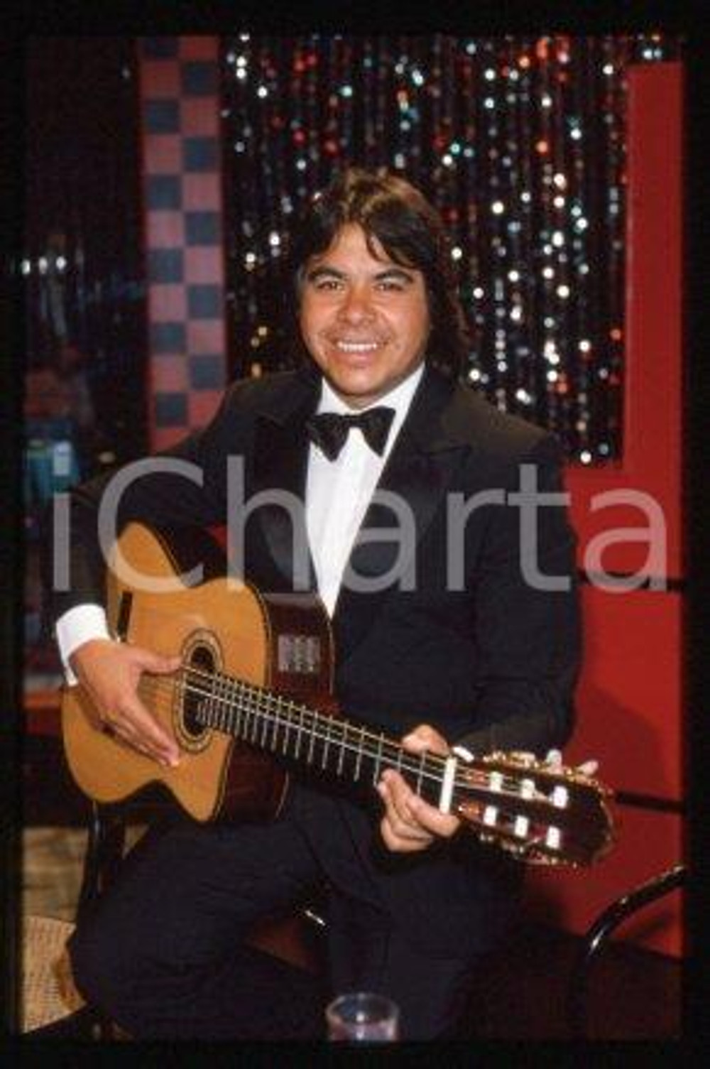 35mm vintage slide* 1985 MUSIC Portrait of guitarist Angel "PATO" GARCIA (6)