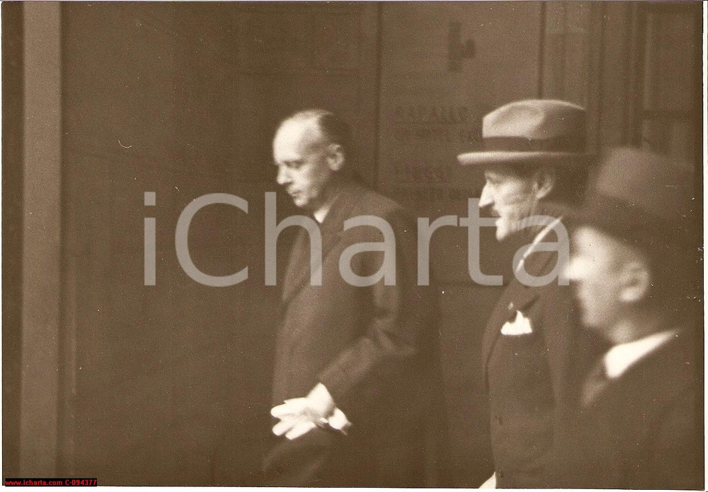 Fotografia d epoca originale 1937 Roma L arrivo di  Joachim von Ribbentrop  Fotografia 1