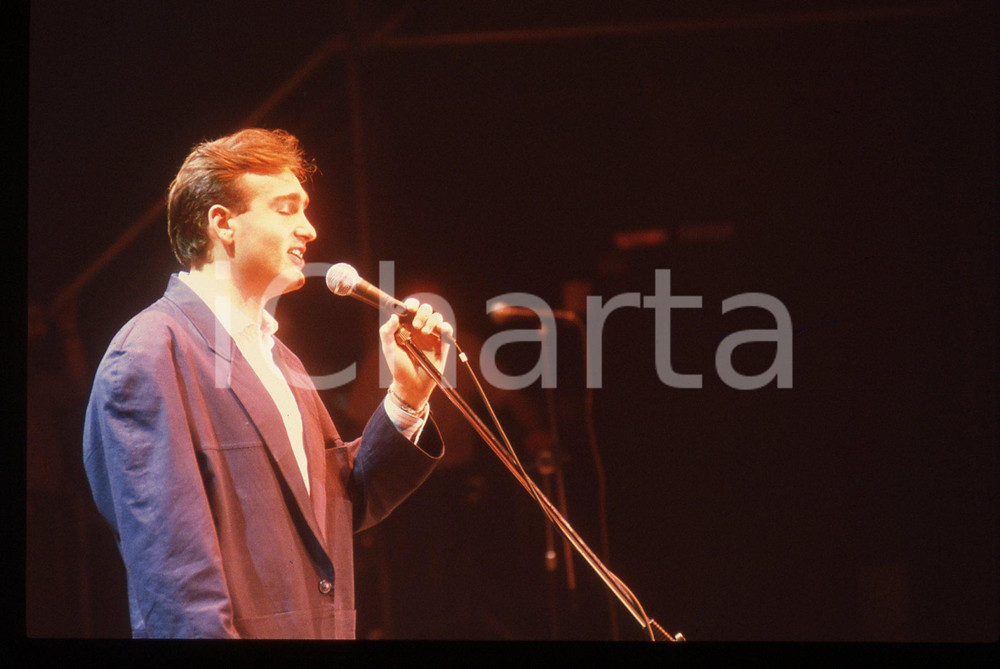 35mm vintage slide* 1990 ca ITALIA Antonio DECIMO Ritratto del cantante (3)