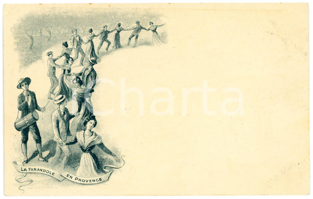 1900 ca SALON Huil d'olive S. MAUREL Farandole en Provence - Carte postale FP NV  Cartolina postale d'epoca, non viaggiata. FAIR/discreto Lievi smussature agli angoli Formato: FP originale e autentica 1
