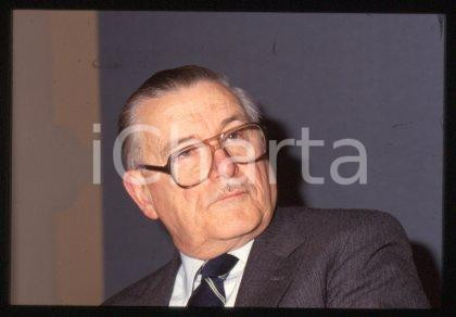 35mm vintage slide* 1990 ca MILAN Nobel Prize winner James M. BUCHANAN (29)