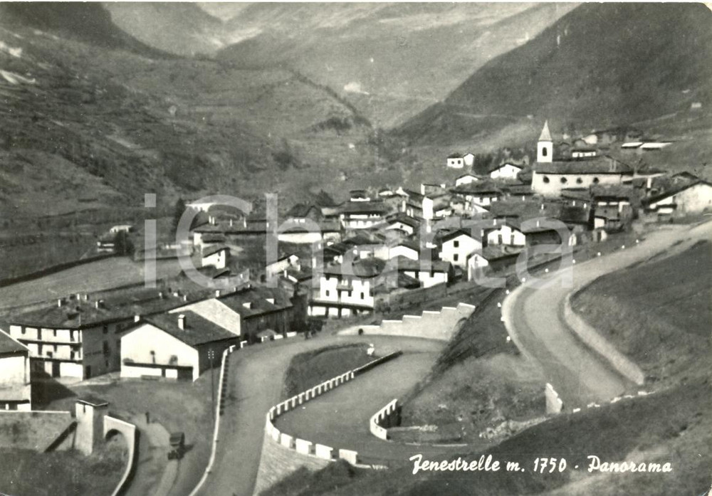 Cartolina originale da collezione 1962 FENESTRELLE (TO) Panorama generale *Cartolina postale FG VG 1