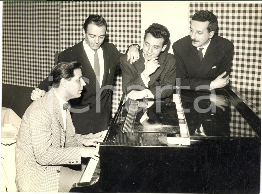 1956 GENOVA Orchestra BIANCHI in concerto alla "Cambusa" (1) - Foto 24x18 cm