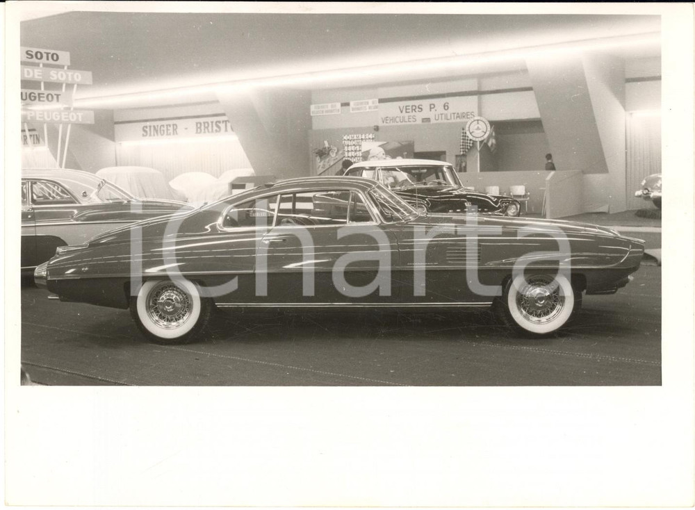 1960 ca BRUXELLES Salon de l'Auto - Voiture DeSOTO *Photo 18x13 cm