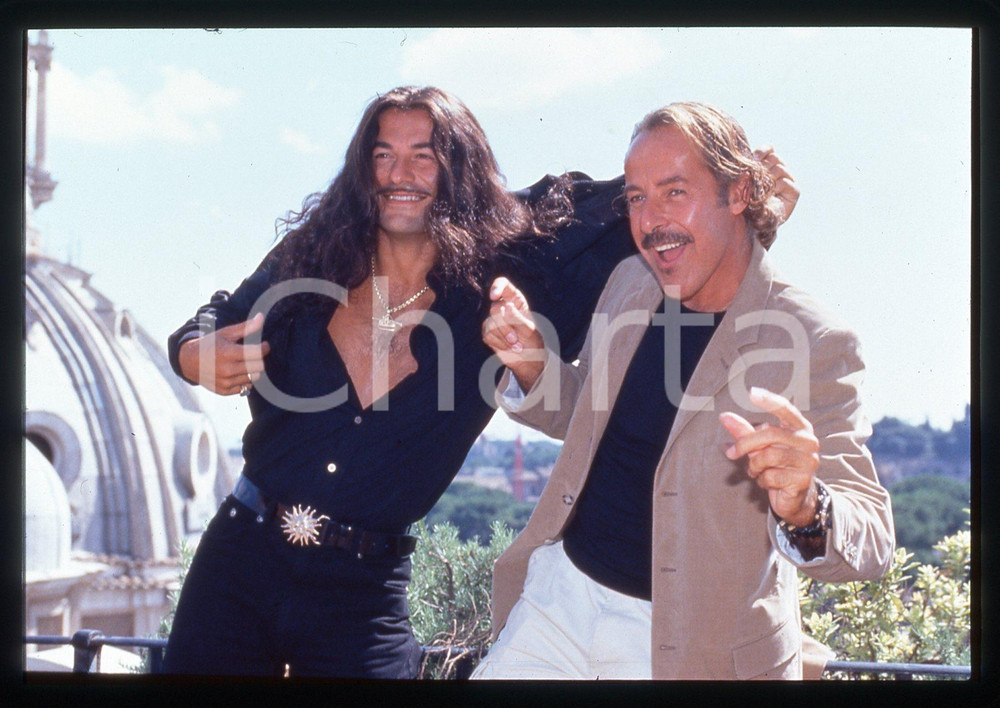 35mm vintage slide* 2000ca ROMA Demo MORSELLI Massimo LOPEZ - BUONA DOMENICA