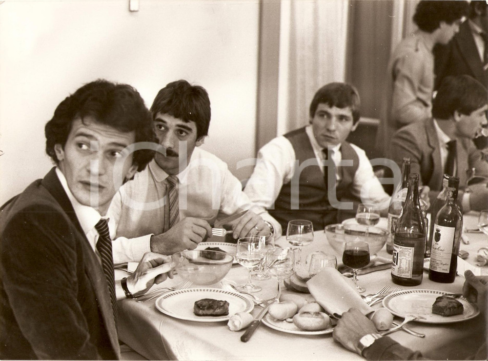 Fotografia d epoca originale 1980 ca JUGOSLAVIA Calcio Milos SESTIC Ive JEROLIMOV Milos HRSTIC Fotografia 1